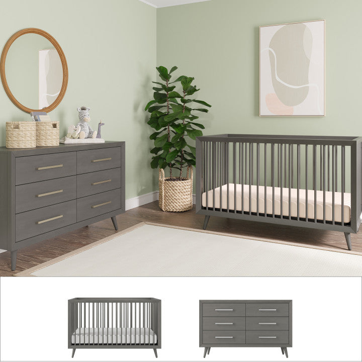 Cranbrook 2 Piece Nursery Set with Crib and Dresser