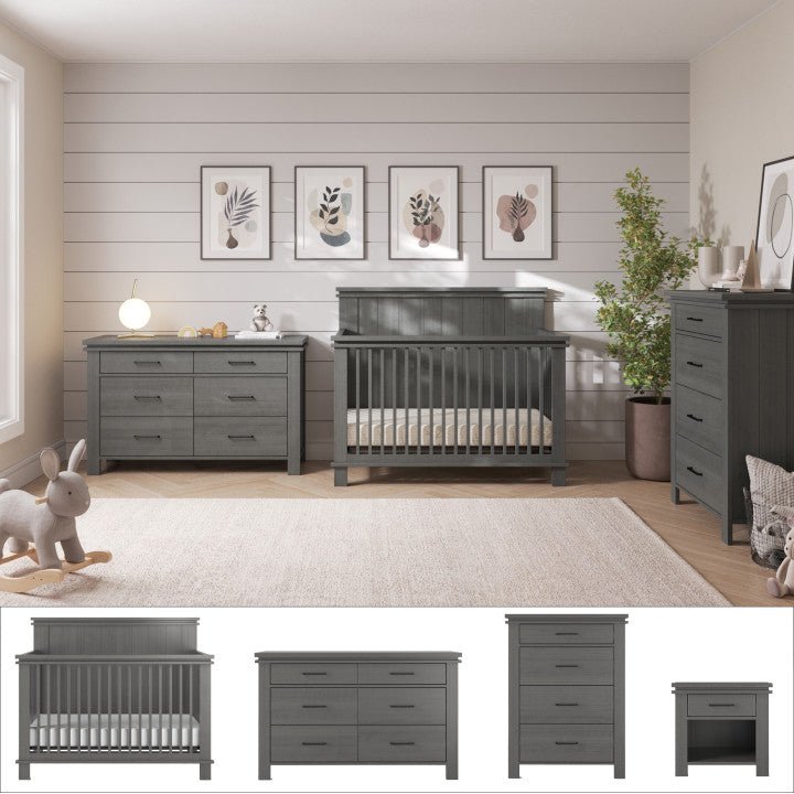 modern crib and dresser set Karlie Collection Crib & Dresser Set