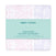 The aden + anais boutique cotton muslin dream blanket, with a soft pink and white floral design, is packaged showing a cozy cloud aesthetic. The light blue label on the package details the product in English and French.