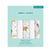 A pack of aden + anais essentials cotton muslin musy squares in light blue packaging includes five breathable baby essentials featuring animal and plant prints, such as elephants and giraffes.