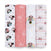 The aden + anais Disney™ essentials cotton muslin swaddle blanket 4 pack offers breathable cotton comfort with Disney-themed patterns, including cartoon mouse characters and bows on pink, white, and striped backgrounds.