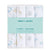 The aden + anais essentials cotton muslin swaddle blanket 4 pack features pastel safari animals and leaves on breathable pure cotton. Each versatile blanket measures 44 x 44 (112 cm x 112 cm), providing comfort and style for every nursery need.