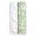 Two vertical fabric rolls display aden + anais designs: a white cotton muslin with rabbit, fox, and badger sketches and a green one with white deer, trees, and house silhouettes. Perfect for essentials cotton muslin swaddle blanket 2 pack.
