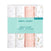 A pack of aden + anais essentials cotton muslin swaddle blanket includes four breathable 100% cotton swaddles, each 44 x 44, featuring soft pastel colors with floral and rabbit designs for ultimate comfort.