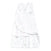 The HALO Swaddle 100% Cotton TOG 1.5 is a white infant sleep sack with a pink and gray star pattern, adjustable wings, sleeveless design, Velcro wrap, and front zipper for healthy hip development and a cozy sleeping environment.