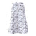 The HALO Wearable Blanket 100% Cotton TOG 0.5 is a sleeveless white sleep sack with a front zipper, featuring an adorable black-and-white animal pattern of penguins, bears, and trees, accented with small orange and blue dots to promote safe sleep for your little one.